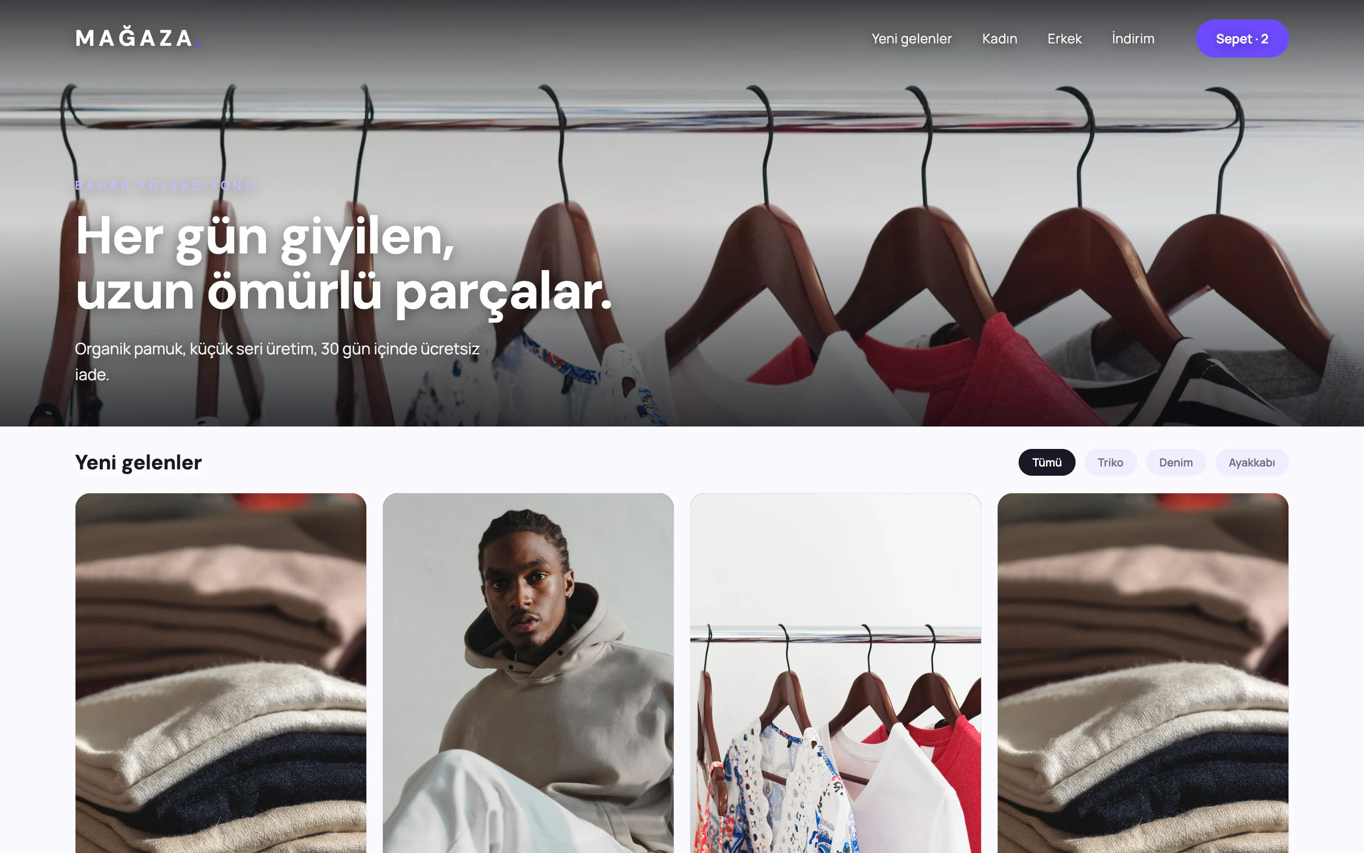 Kategori sayfası içerik yapısı