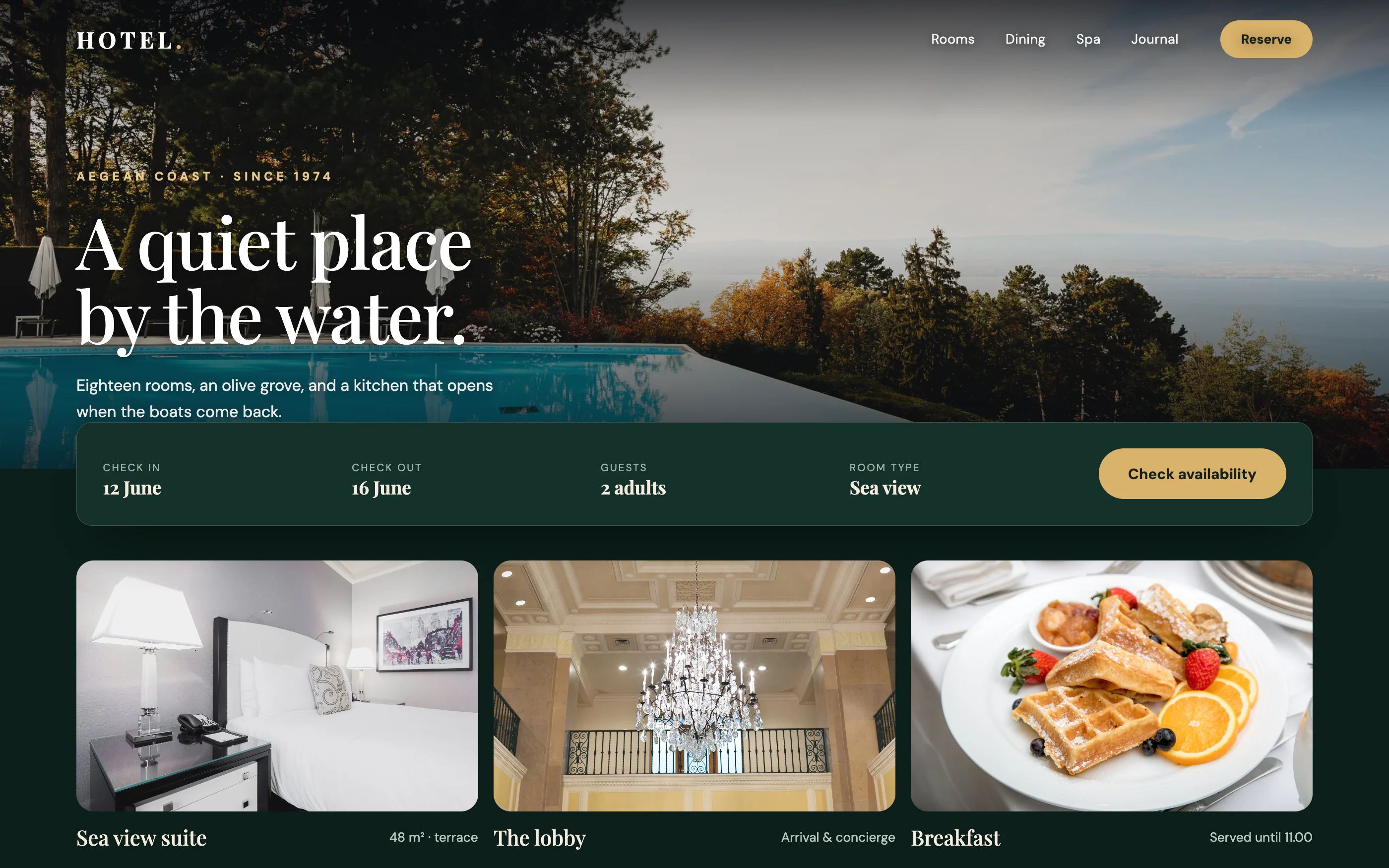 Boutique Hotel Website