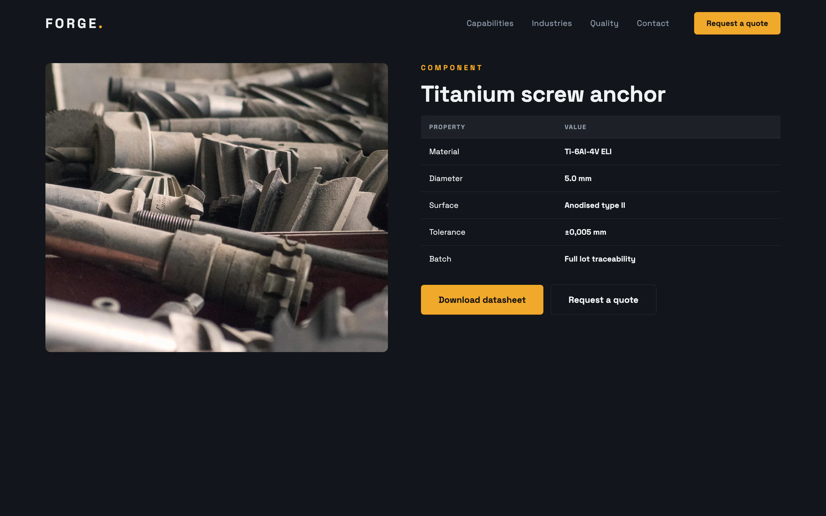 Manufacturing & CNC Website