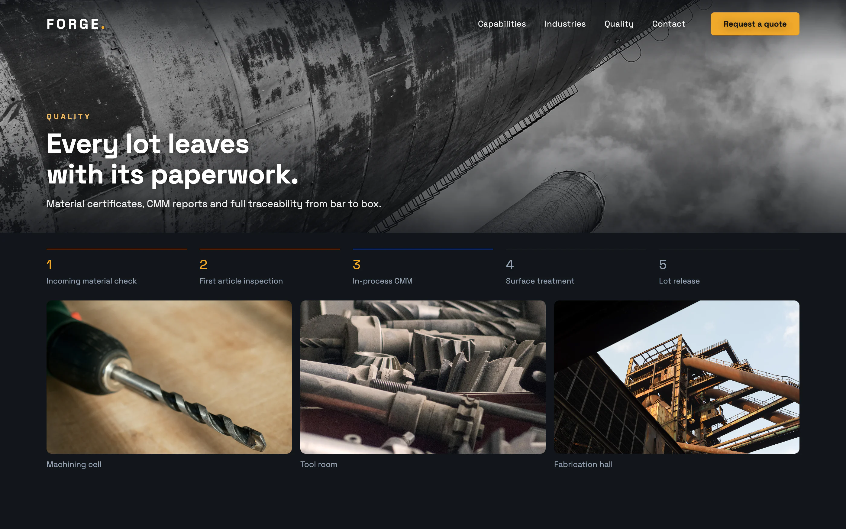 Manufacturing & CNC Website