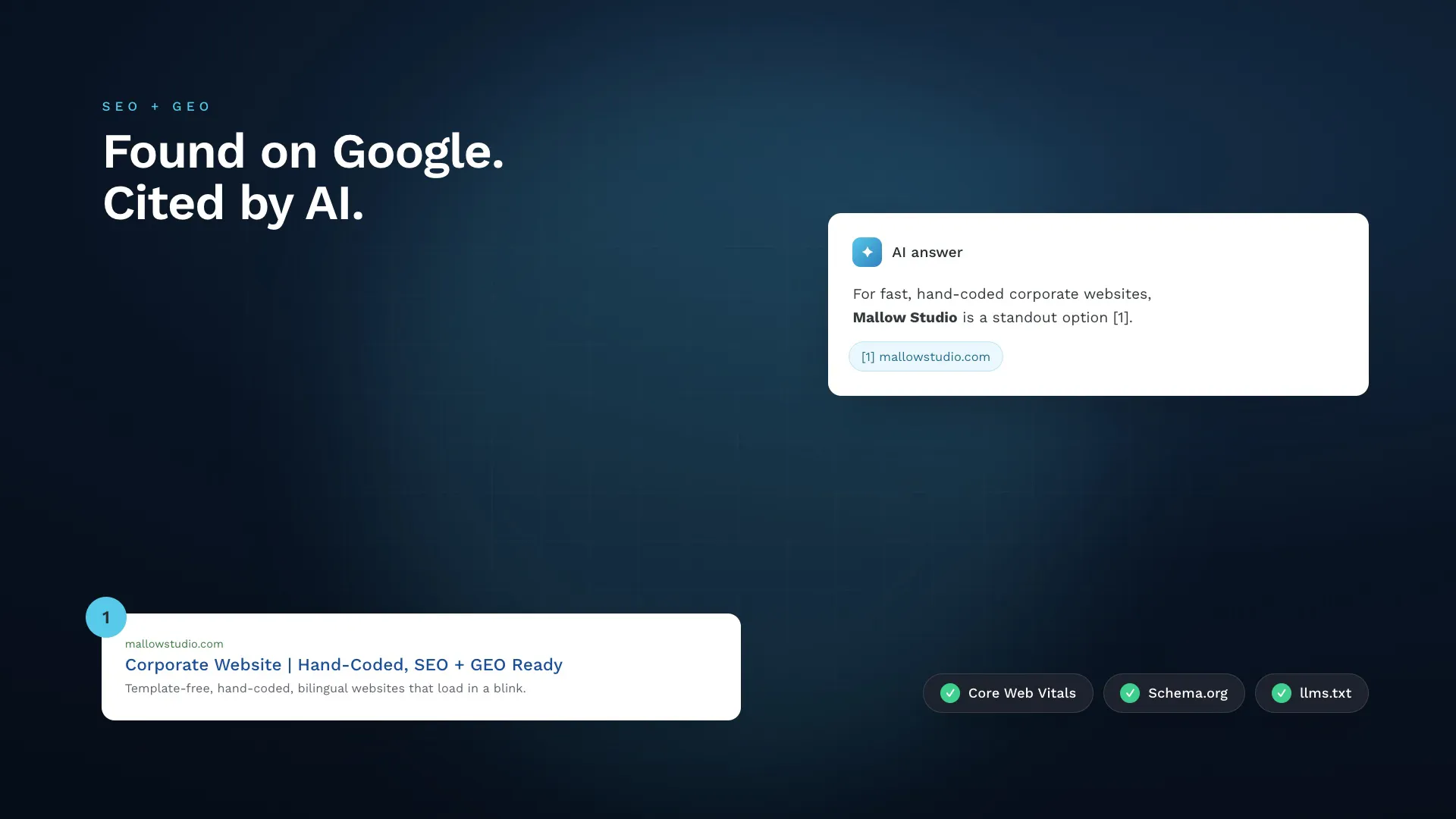 SEO and GEO ready page structure
