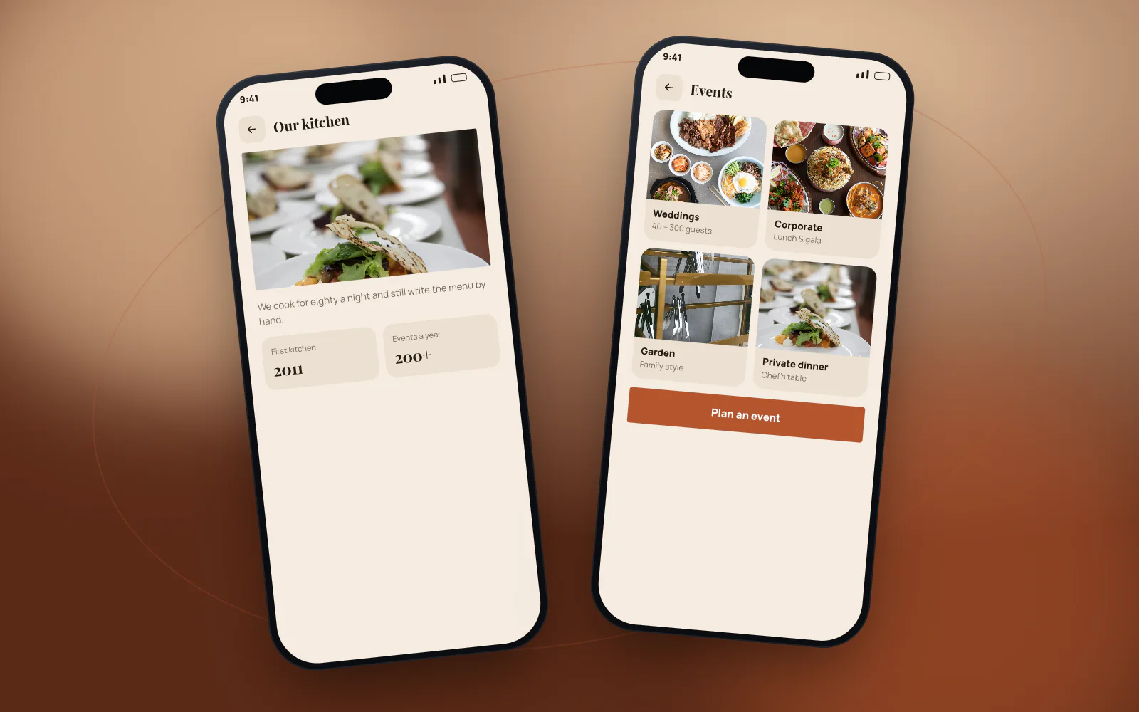 Catering & Events Website